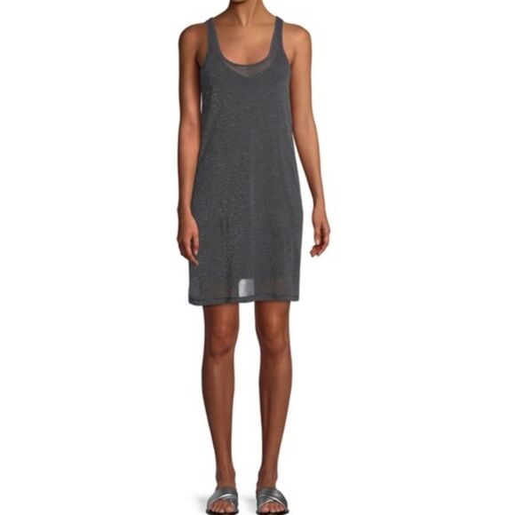 Rag & Bone Shimmer Gray Mini Tank Dress Women’s Small - Picture 1 of 4